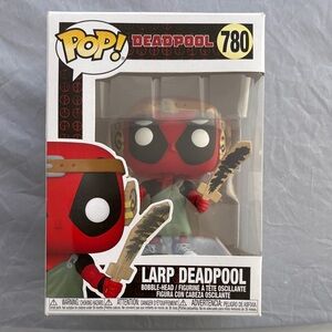 Funko Pop LARP Deadpool Red and Black Figure